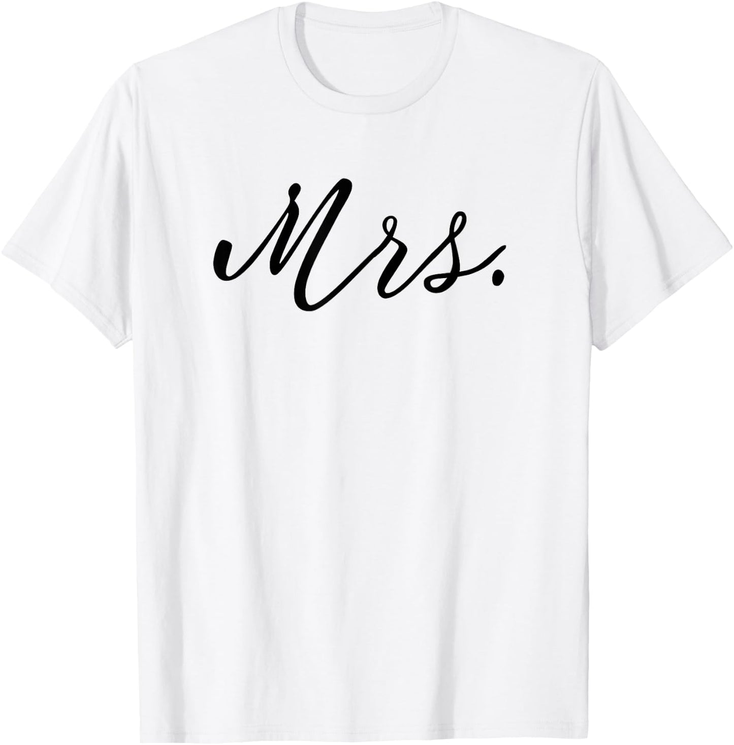 Matching Mr. and Mrs. Wedding Honeymoon Just Married Couple T-Shirt - T-Shirt | White