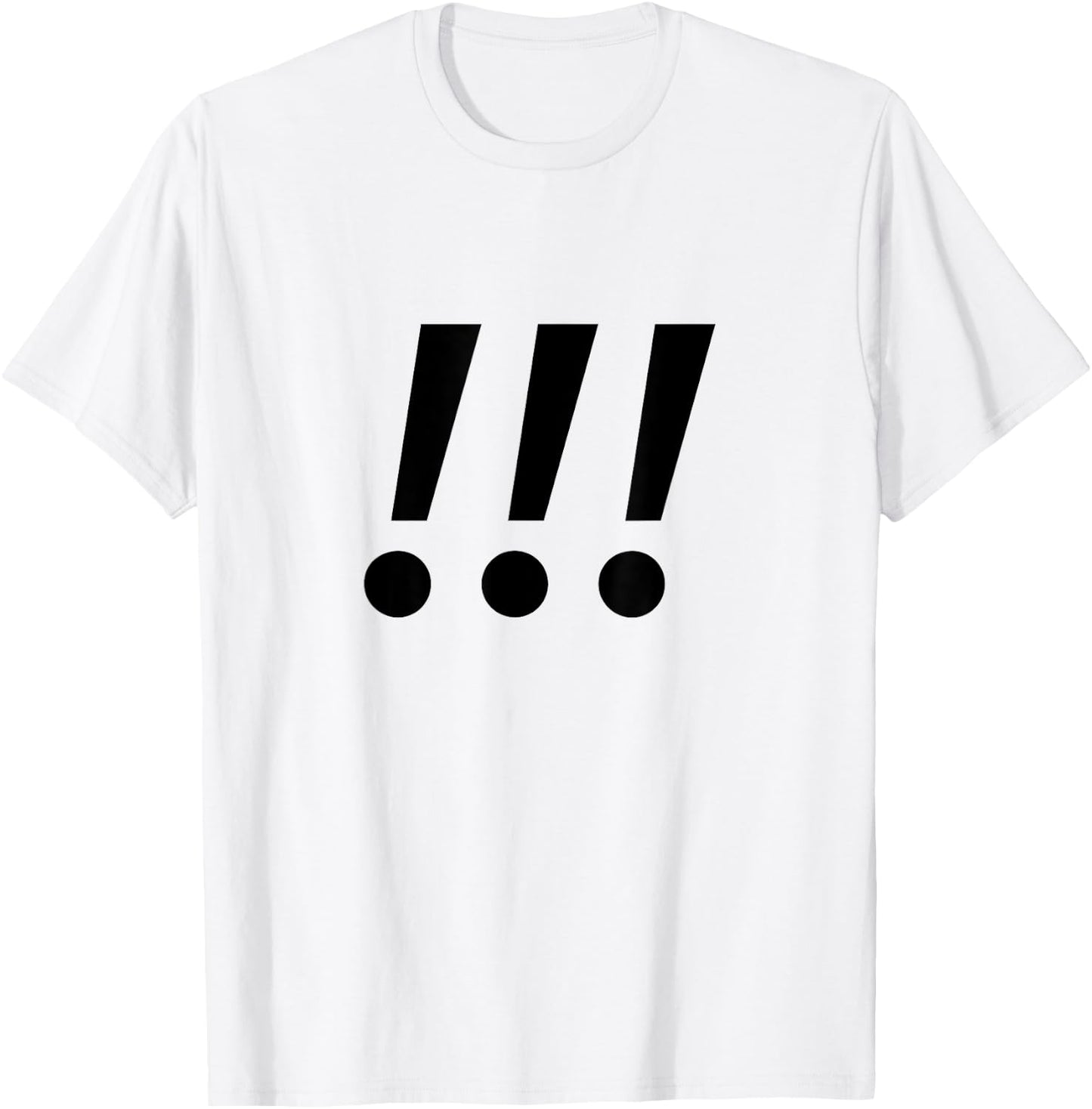 Exclamation Points T-Shirt - T-Shirt | White
