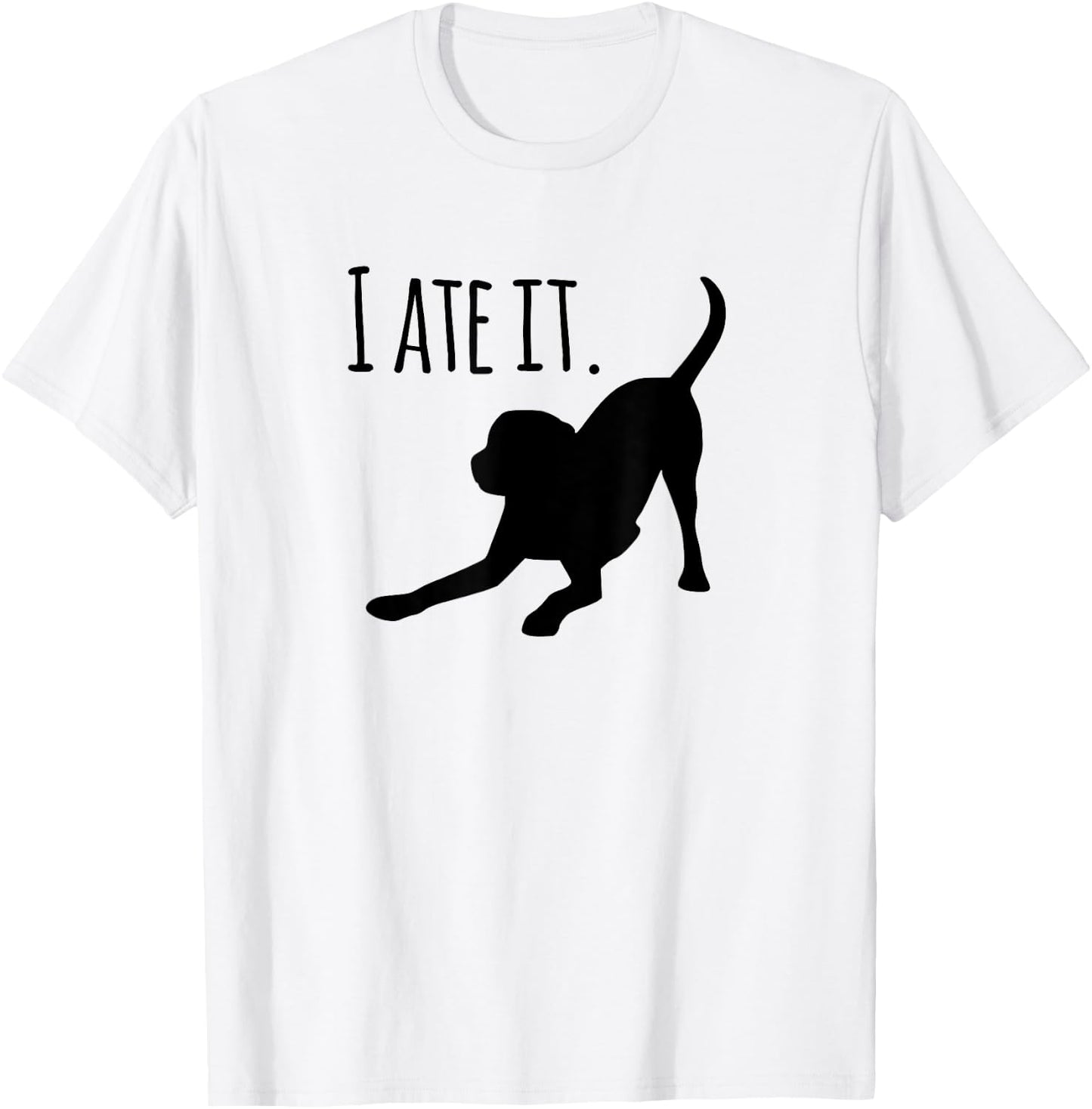 Dog lovers gifts "I ate it" Labrador funny dog T-Shirt - T-Shirt | White