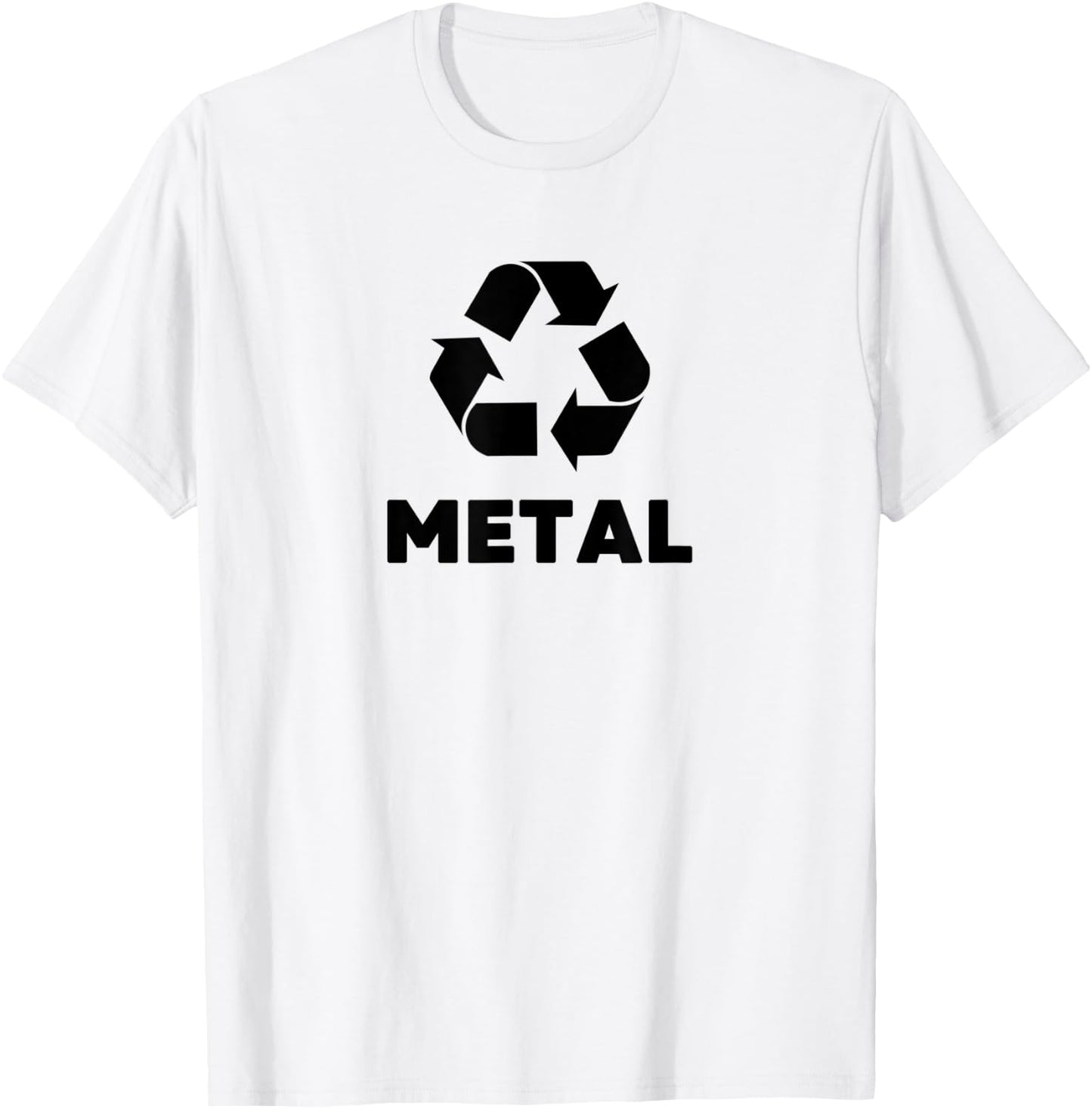 Recycling garbage Trash can Halloween Group Costumes Metal T-Shirt - T-Shirt | White