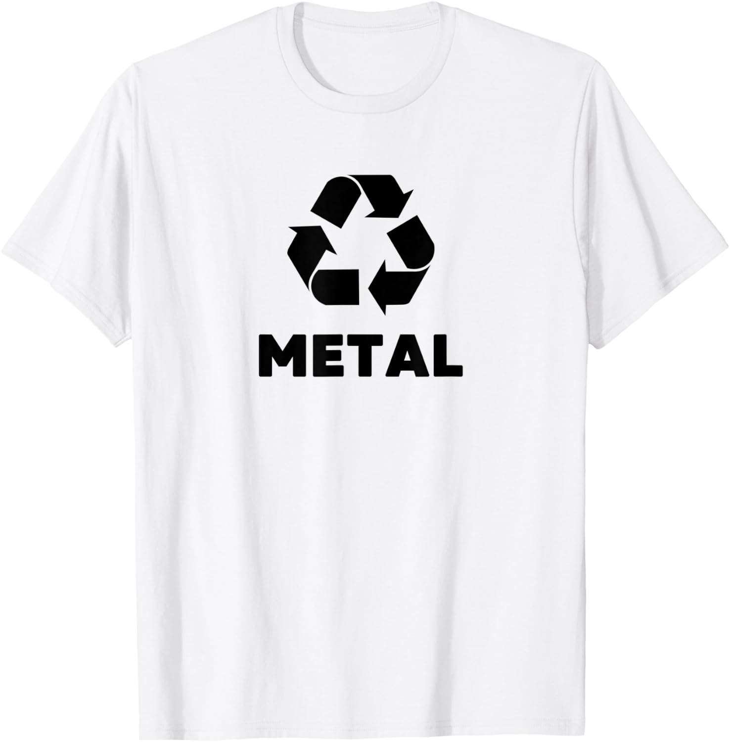 Recycling garbage Trash can Halloween Group Costumes Metal T-Shirt - T-Shirt | White