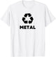 Recycling garbage Trash can Halloween Group Costumes Metal T-Shirt - T-Shirt | White