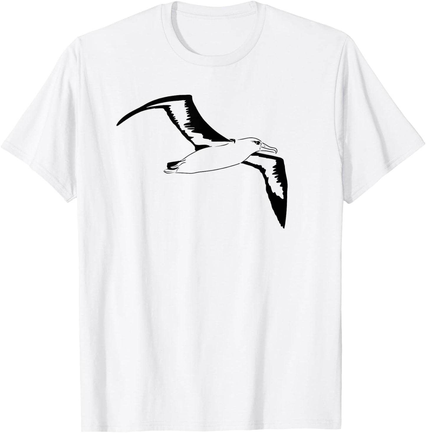 Flying Albatross Bird Seabird Gift Adult Men Women Kids T-Shirt - T-Shirt | White