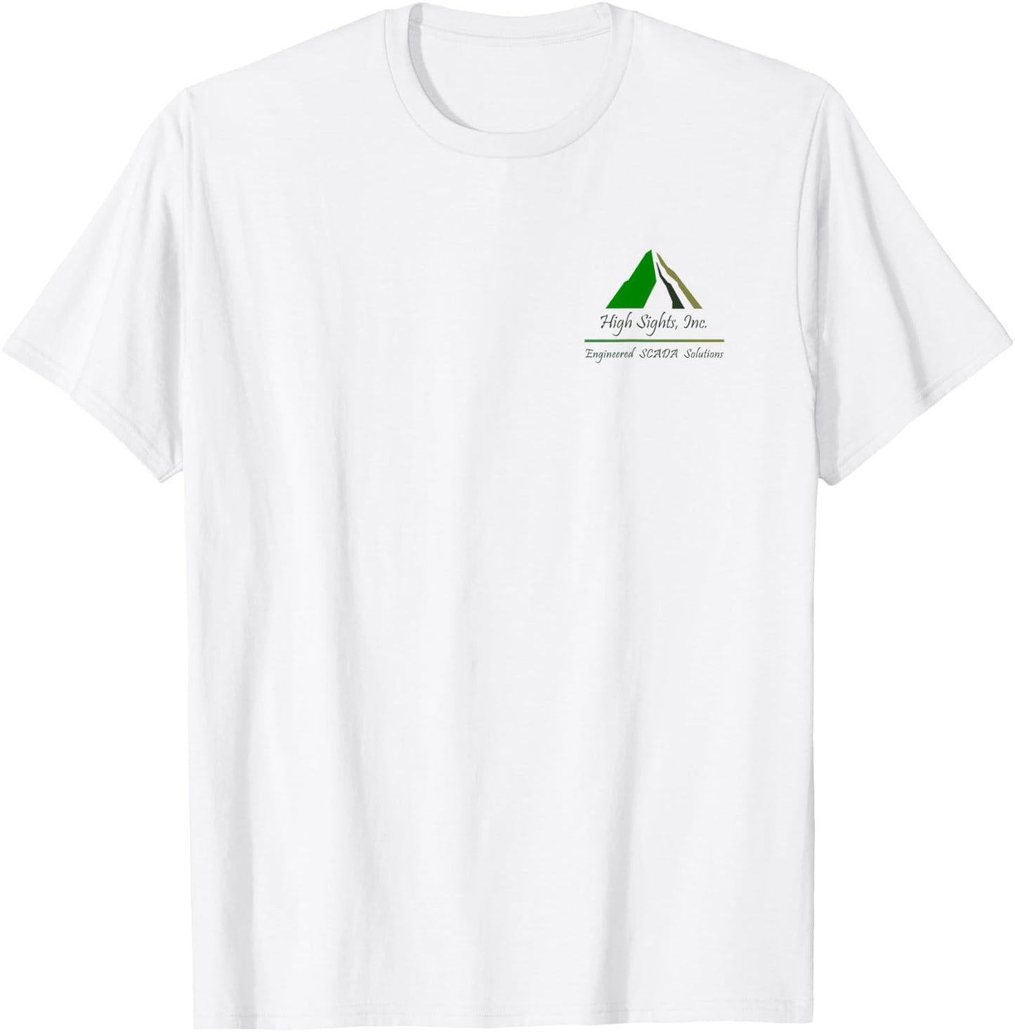 High Sights Inc. Engineered Scada Solutions Logo Design T-Shirt - T-Shirt | White