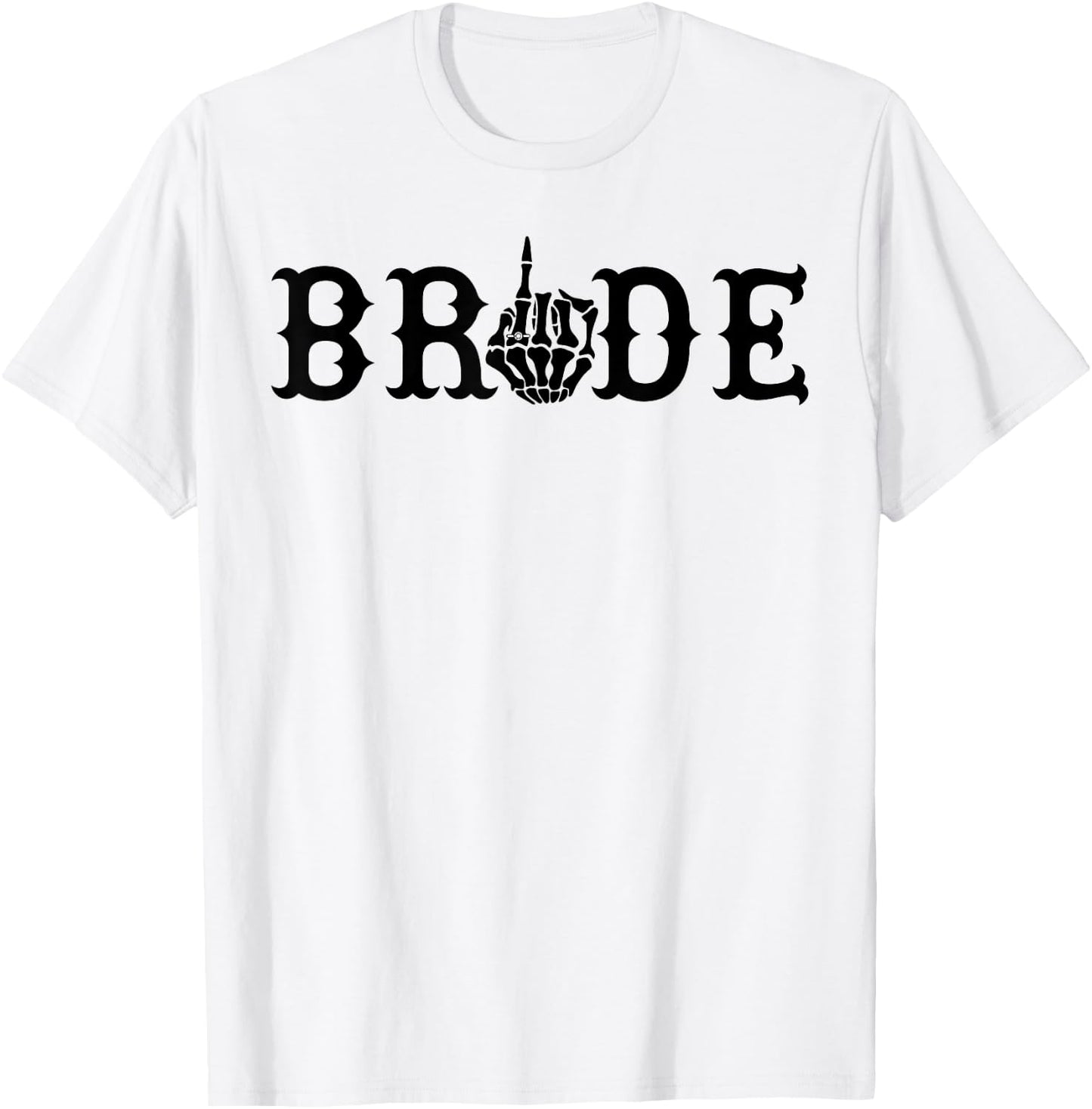 Halloween Wedding Bride Groom Skeleton Till Death Matching T-Shirt - T-Shirt | White