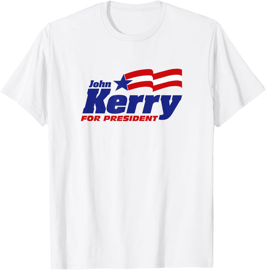 John Kerry For President 2024 | Kerry 2024 Democrat USA T-Shirt - T-Shirt | White