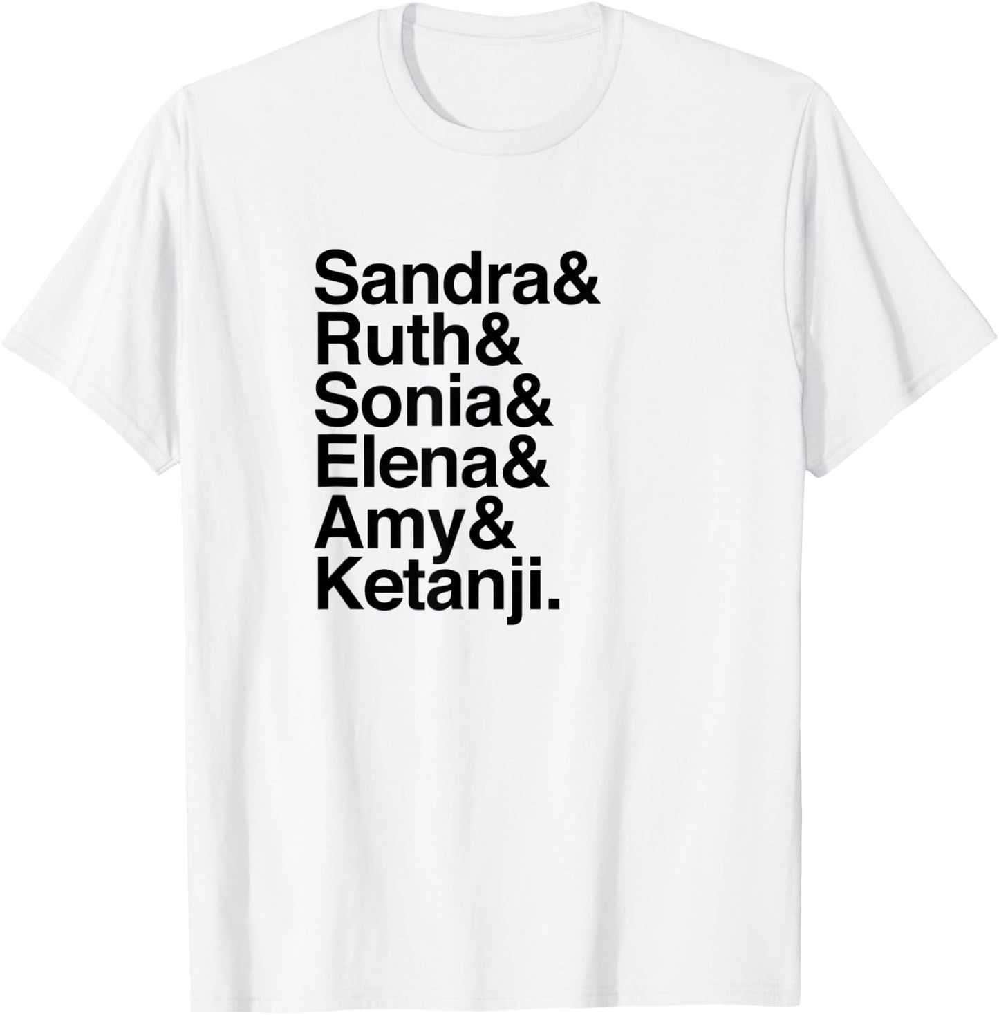 Women Supreme Court Justices - Female SCOTUS Helvetica List T-Shirt - T-Shirt | White