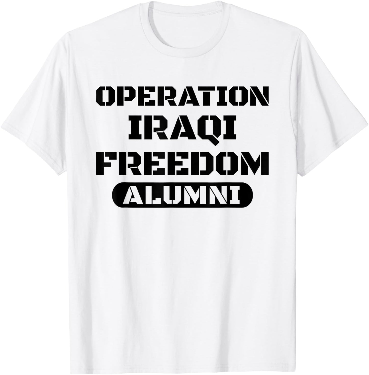 Operation Iraqi Freedom Alumni OIF Iraq Veteran T-Shirt - T-Shirt | White
