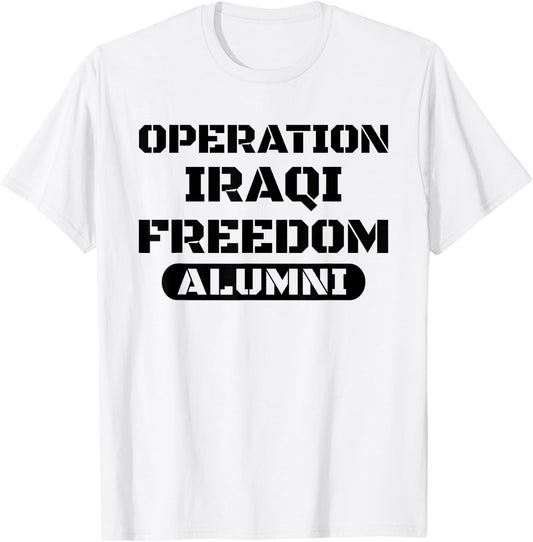 Operation Iraqi Freedom Alumni OIF Iraq Veteran T-Shirt - T-Shirt | White