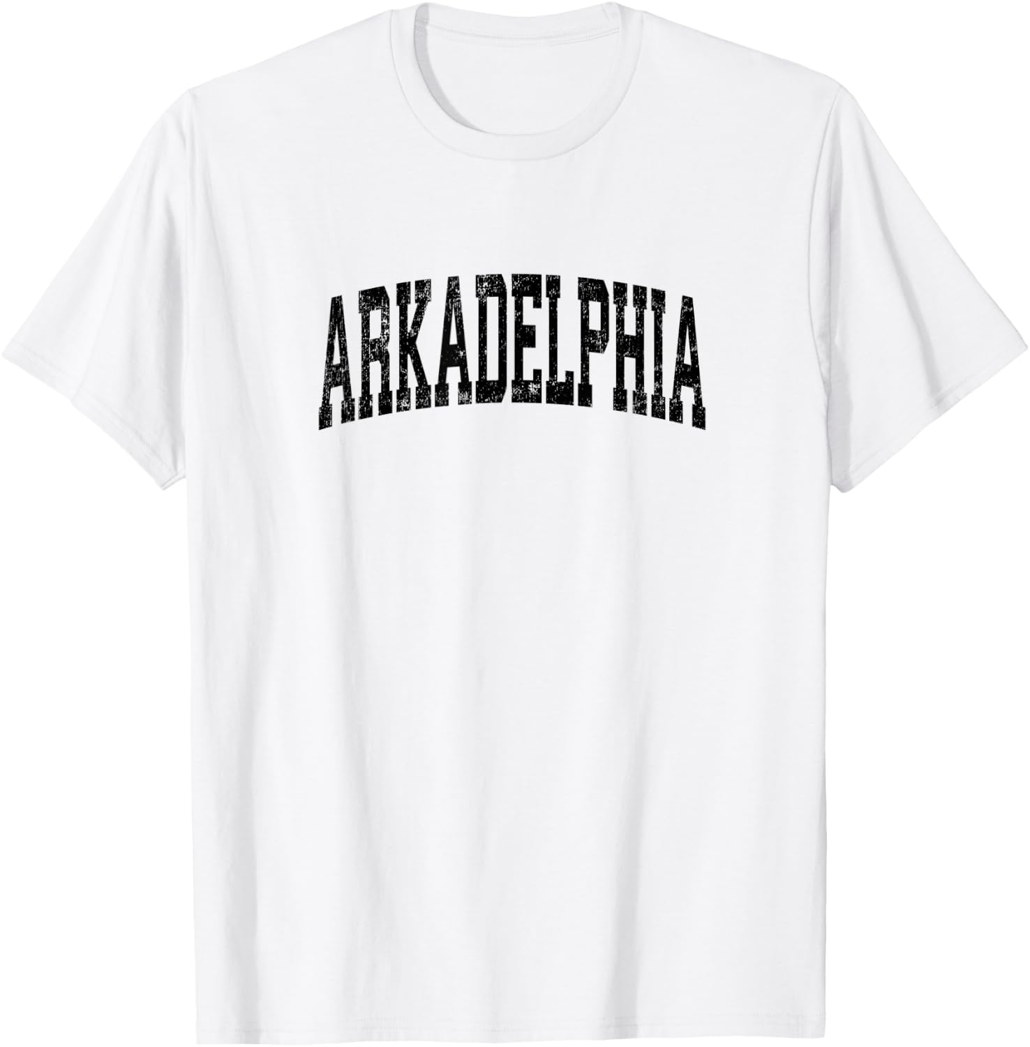 Arkadelphia Arkansas AR Vintage Athletic Sports Black Design T-Shirt - T-Shirt | White
