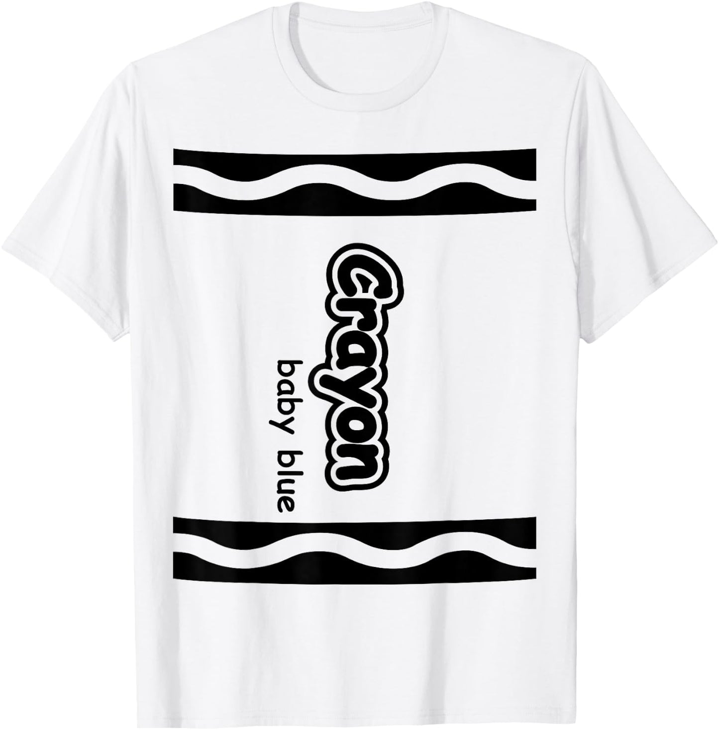 Baby Blue Crayon Easy Halloween Costume Cute T-Shirt - T-Shirt | White