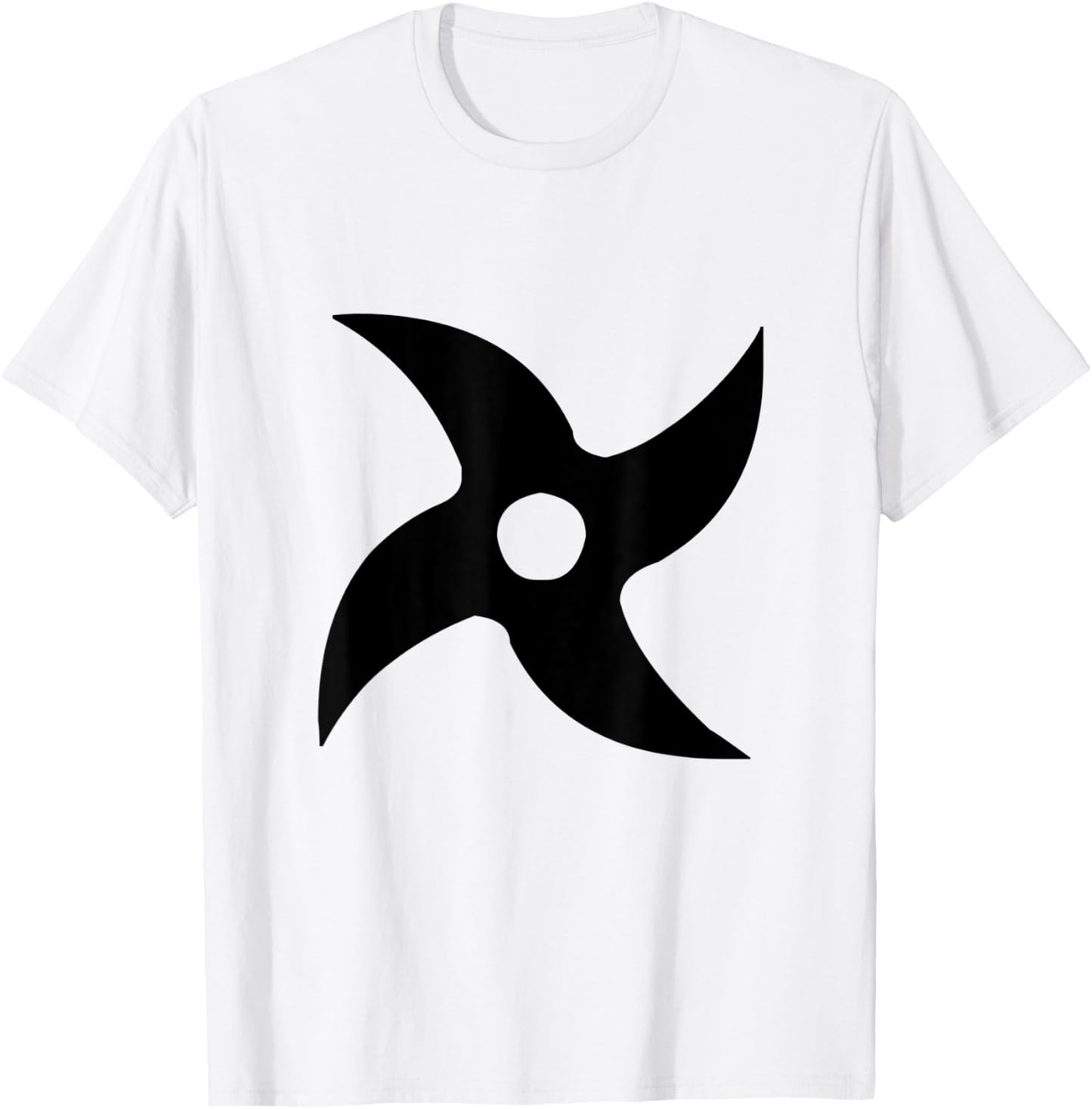 Ninja 4 Point Star T-Shirt - T-Shirt | White