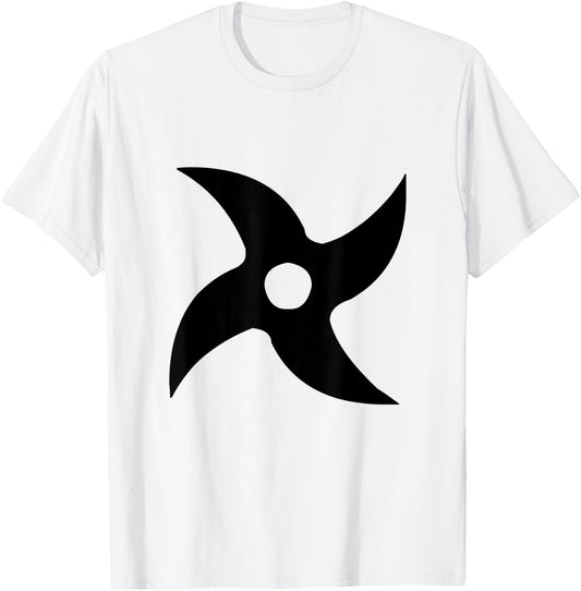 Ninja 4 Point Star T-Shirt - T-Shirt | White