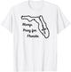 Florida State Map Catholic Rosary T-Shirt - T-Shirt | White