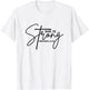 She is Strong Shirt Proverbs Bible Verse Christian T-Shirt - T-Shirt | White