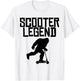 Bigfoot Scooter Legend funny Bigfoot on Scooter T-Shirt - T-Shirt | White