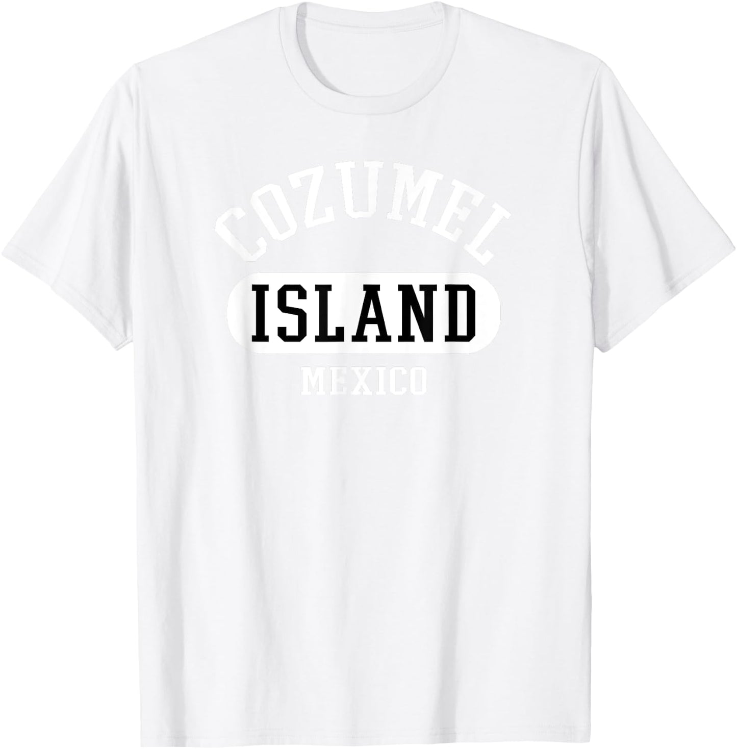 Retro Cool College Style Cozumel Women Men Kids Novelty Art T-Shirt - T-Shirt | White