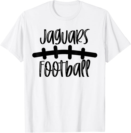 Jaguars Football School Spirit Team Mascot Game Night T-Shirt - T-Shirt | White
