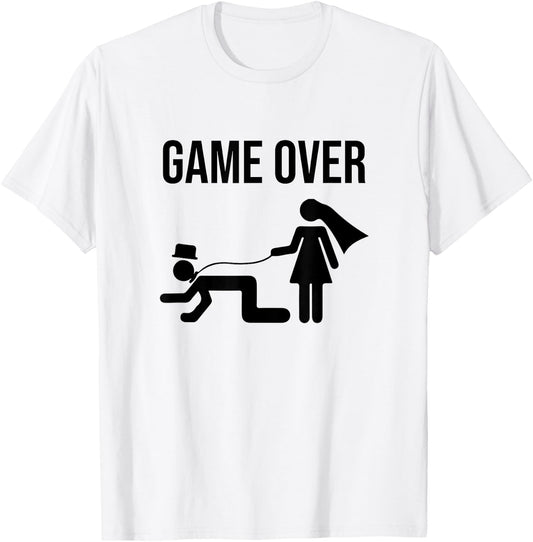Funny Bride Groom Bachelor Bachelorette Wedding Groom T-Shirt - T-Shirt | White