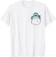 Shark in a Pocket Funny Ocean Vintage Cute Shark Lover T-Shirt - T-Shirt | White