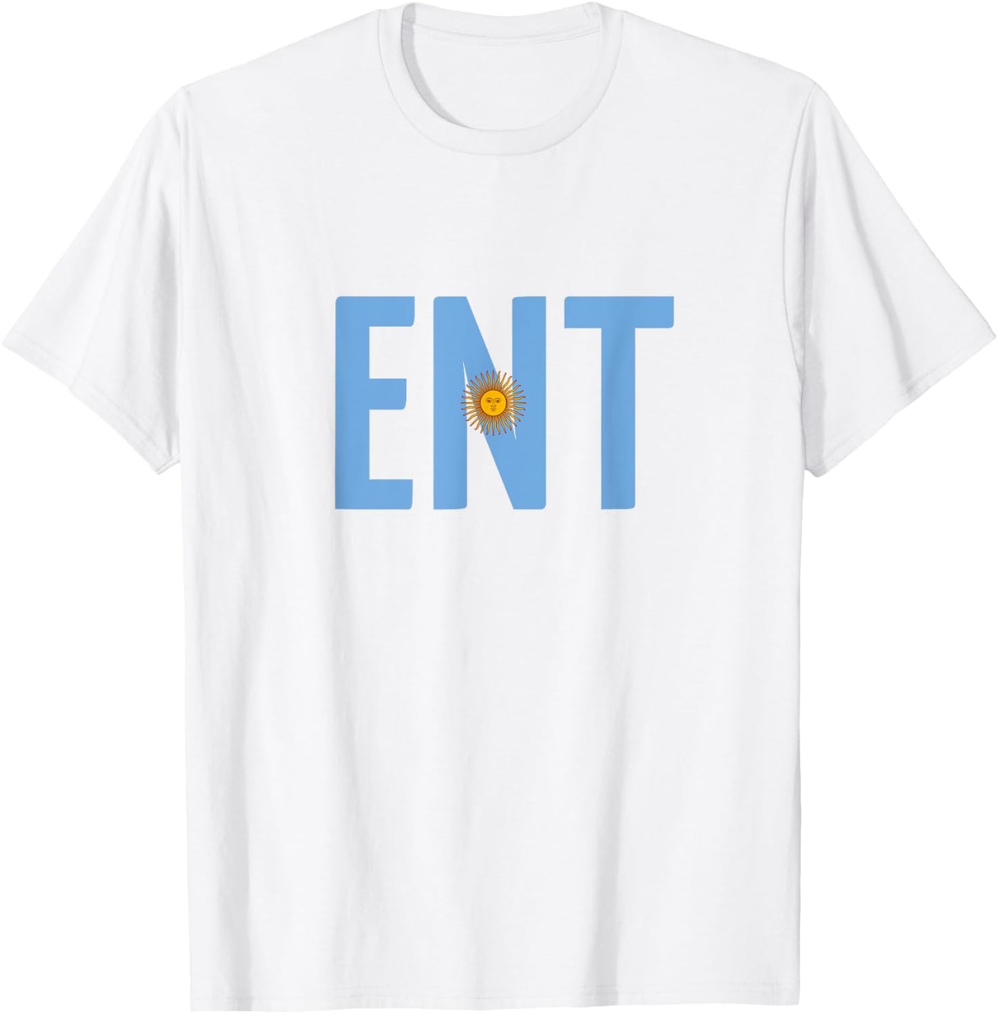 ENT - Argentina Three Part Design - Argentinian Flag Part 2 T-Shirt - T-Shirt | White