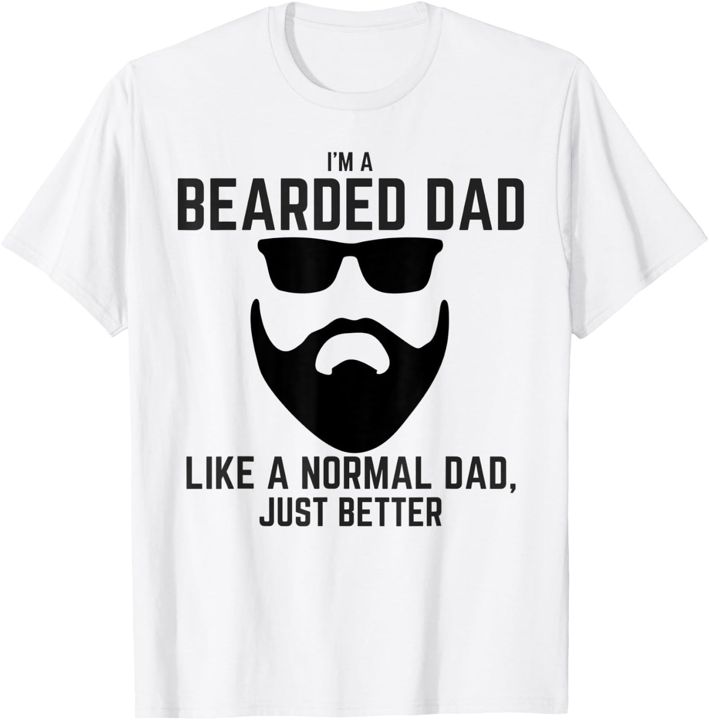 Great Beard Comes Great Responsibility Bearded Tattoo Dad T-Shirt - T-Shirt | White