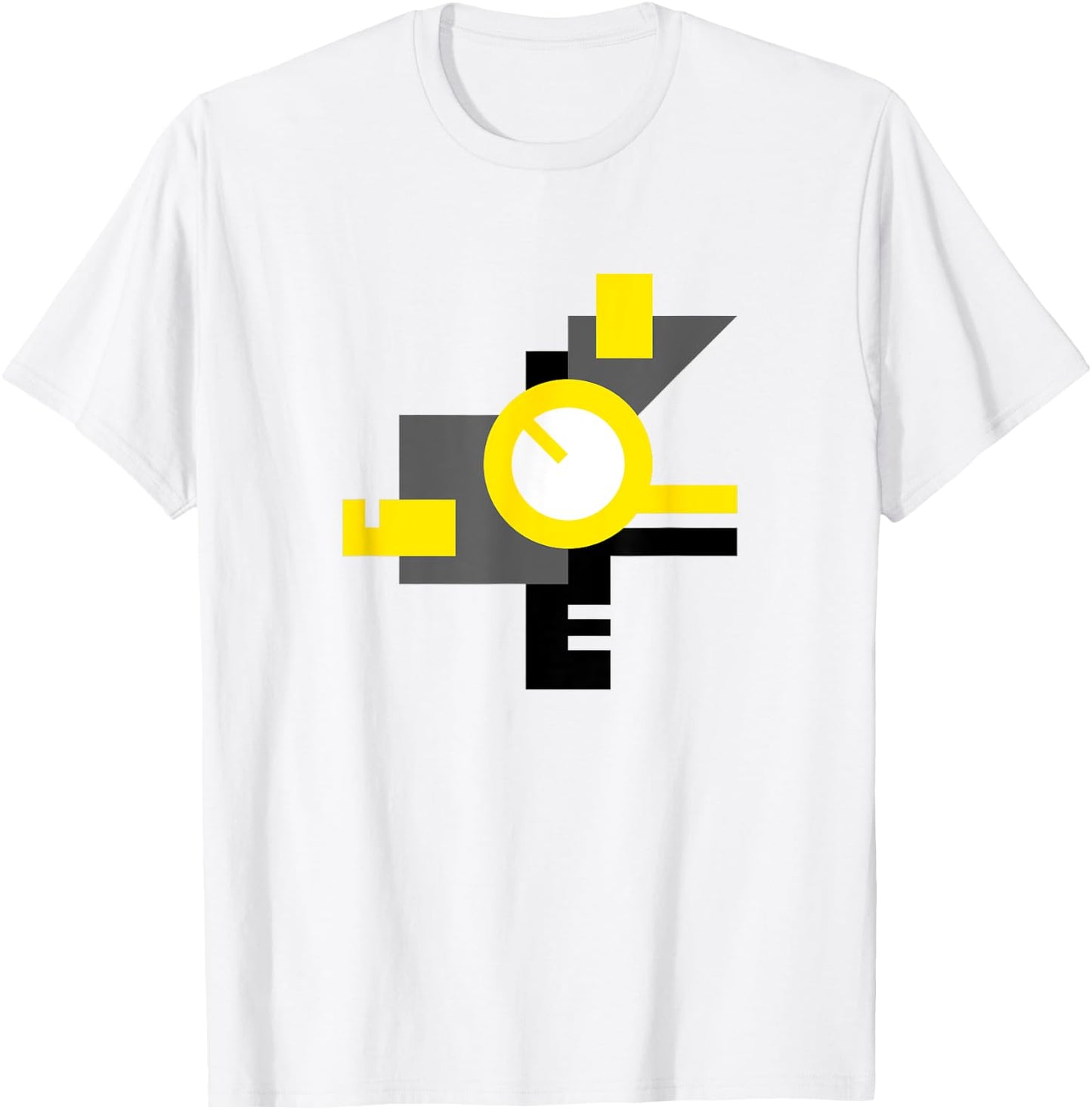 Abstract Brutalism T-Shirt - T-Shirt | White