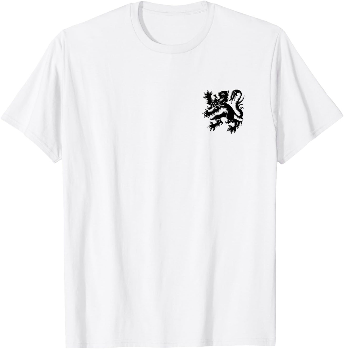 Flanders Belgium Flag Flemish Lion Brussels T-Shirt - T-Shirt | White