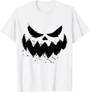 Pumpkin Jack O Lantern Face Jackolantern T-Shirt - T-Shirt | White