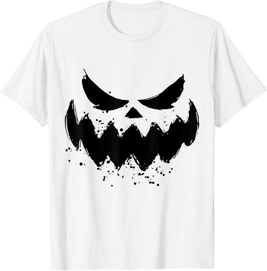 Pumpkin Jack O Lantern Face Jackolantern T-Shirt - T-Shirt | White