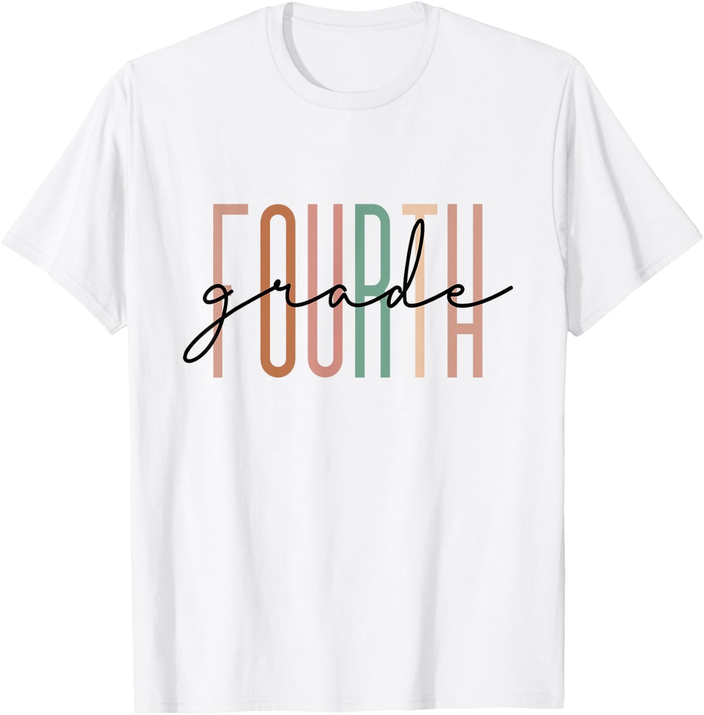 Fourth Grade Girls Boys Teacher Team 4th Grade Squad T-Shirt - T-Shirt | White