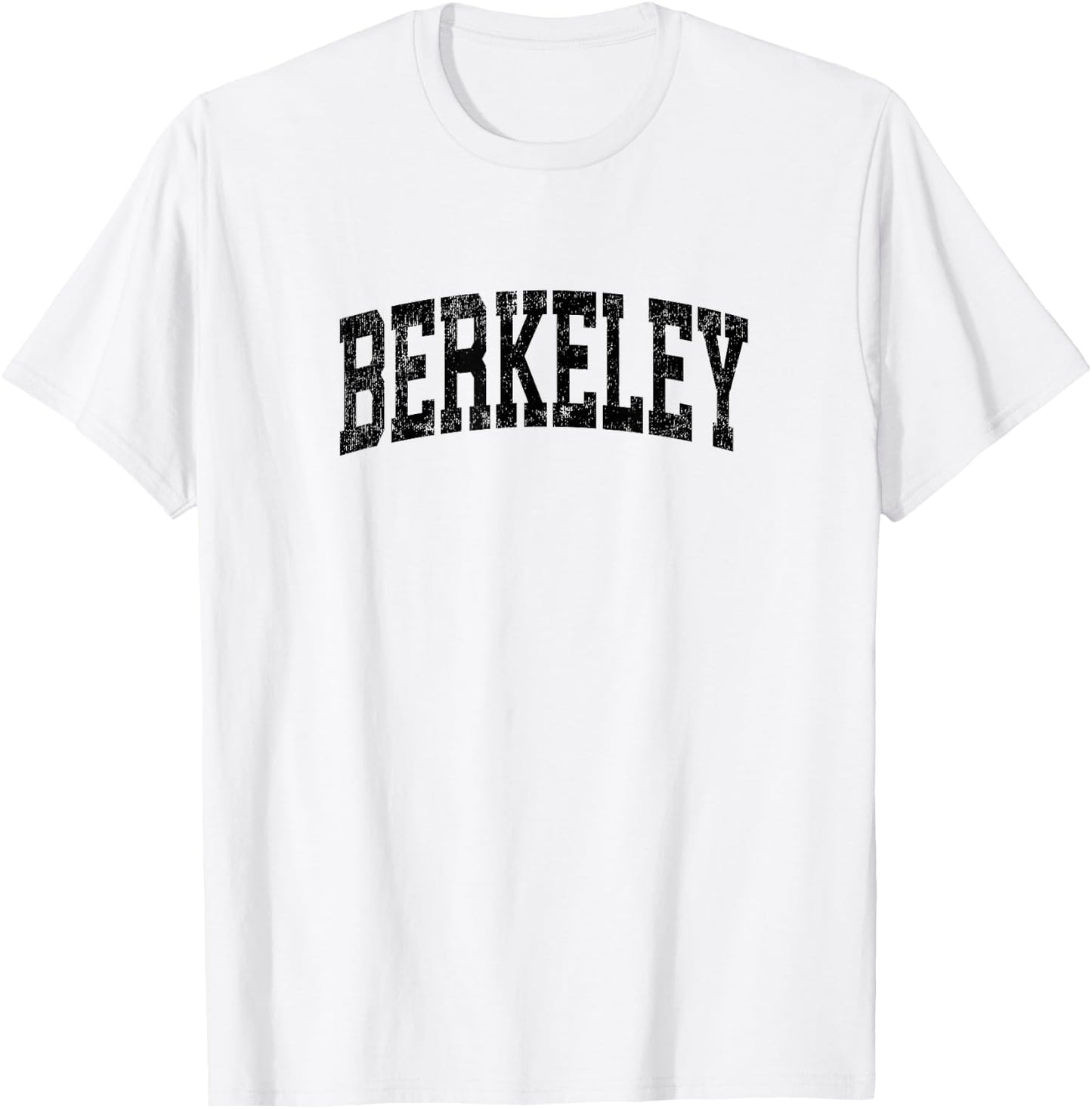 Berkeley California CA Vintage Athletic Sports Black Design T-Shirt - T-Shirt | White
