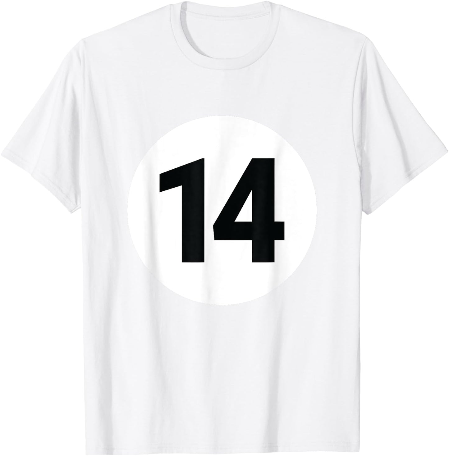 8 Pool Ball 14 Billiards Costume Halloween Group Matching T-Shirt - T-Shirt | White