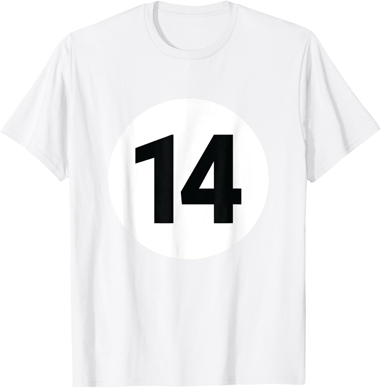 8 Pool Ball 14 Billiards Costume Halloween Group Matching T-Shirt - T-Shirt | White