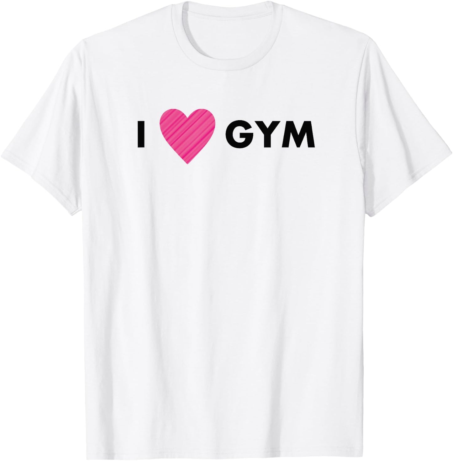 I love Gym T shirt, I love gym clothing T-Shirt - T-Shirt | White