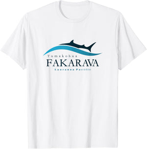Fakarava Tumakohua Shark, Scuba Diving, Wall of Sharks T-Shirt - T-Shirt | White