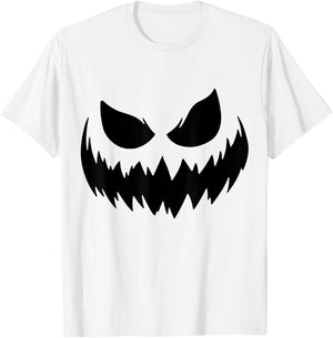 Pumpkin Jack O Lantern Face Jackolantern T-Shirt - T-Shirt | White