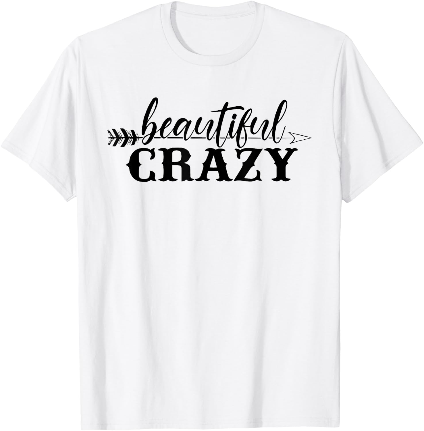Beautiful Crazy Arrow T-Shirt - T-Shirt | White