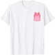 Mexican Amphibian Salamander Animal Lover Pocket Axolotl T-Shirt - T-Shirt | White