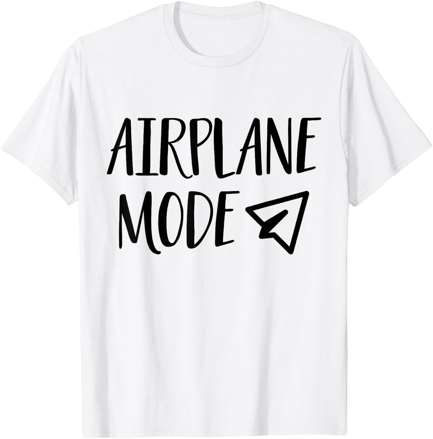 On Vacation Pilot Lazy Airplane Mode T-Shirt - T-Shirt | White