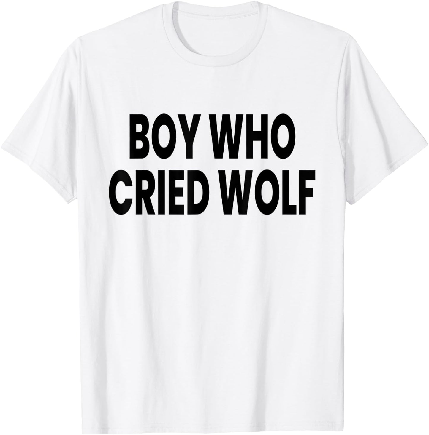 Boy Who Cried Wolf T-Shirt - T-Shirt | White