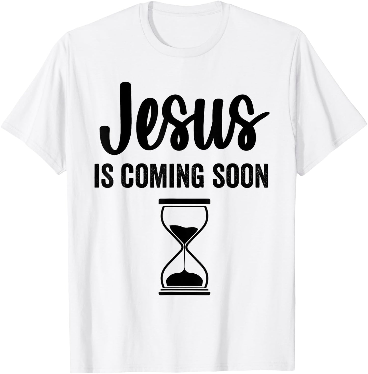 Just Here For The Boos Jesus Is Coming Soon Countdown Christian Religious Faith T-Shirt - T-Shirt | White