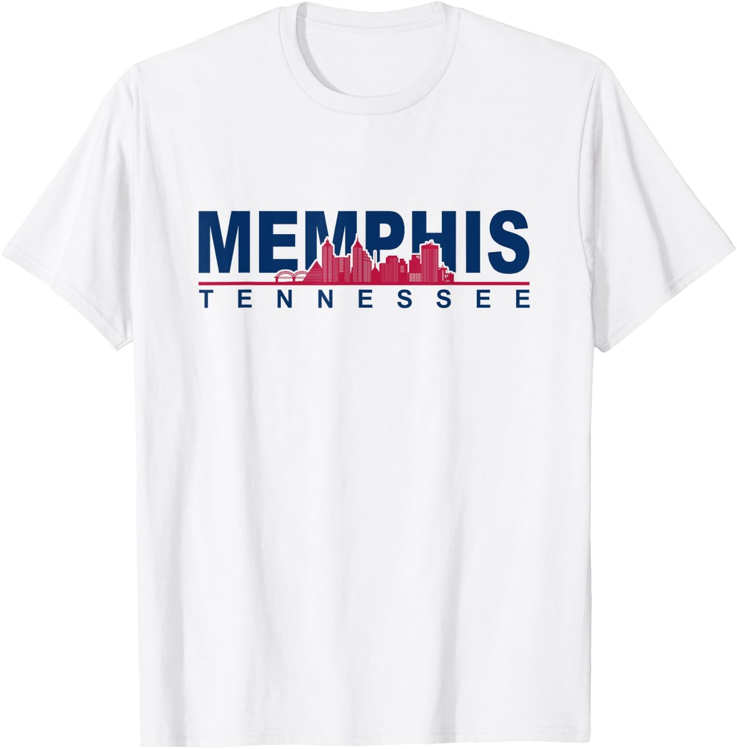 Memphis Tennessee Cityskype - Memphis Skyline T-Shirt - T-Shirt | White