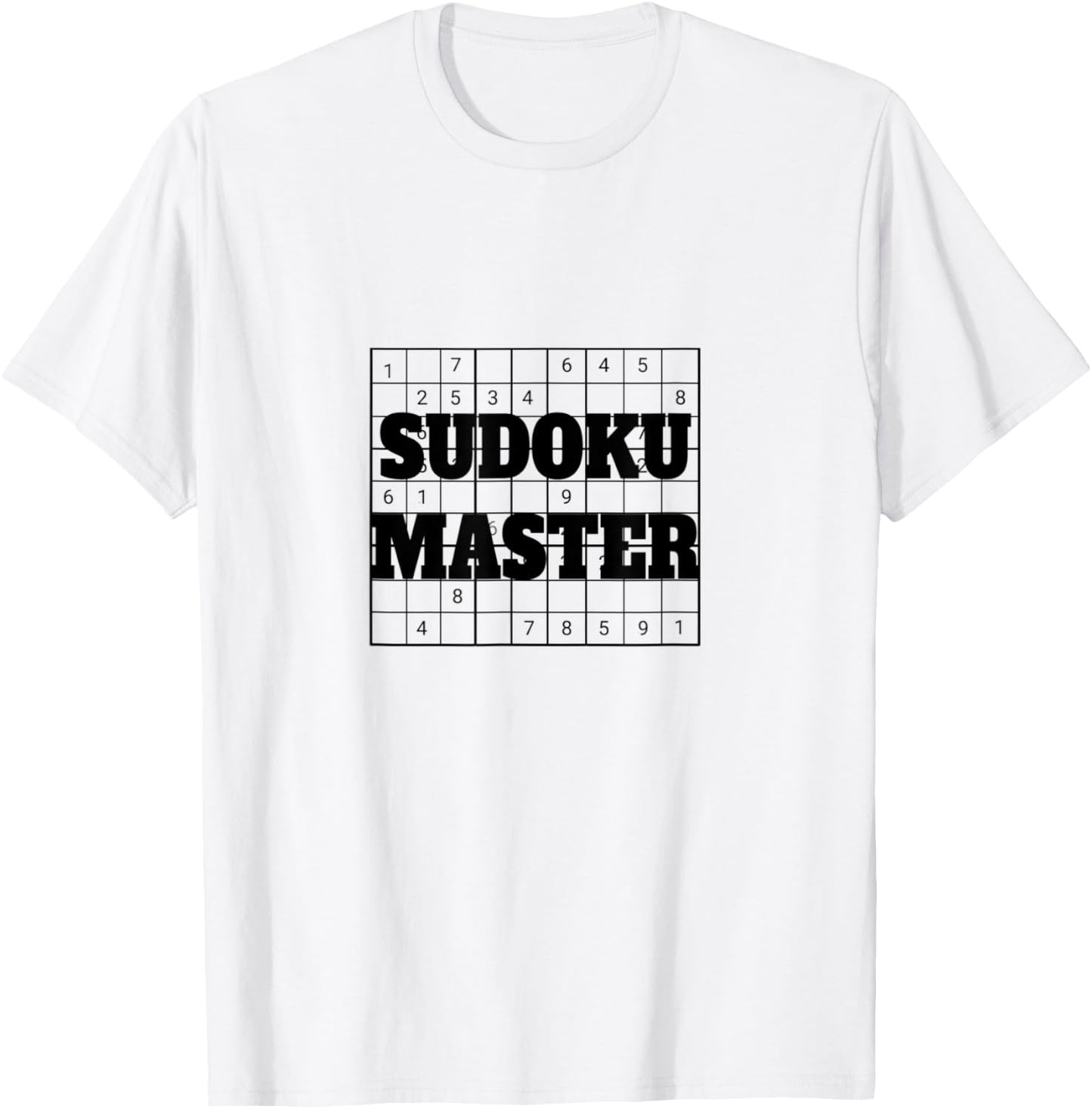 Sudoku Master for Seniors Puzzle Game Professional Player T-Shirt - T-Shirt | White