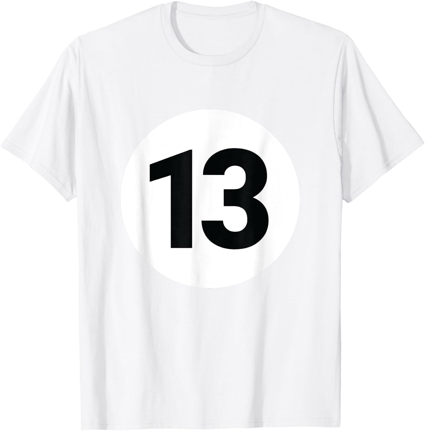 8 Pool Ball 13 Billiards Costume Halloween Group Matching T-Shirt - T-Shirt | White