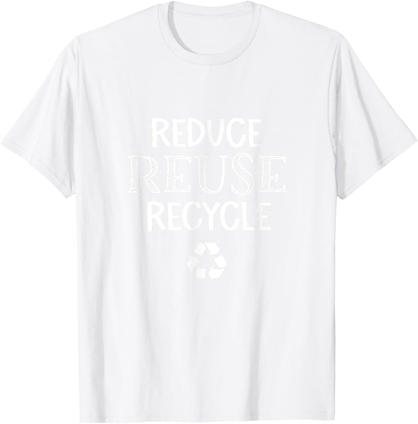 Earth Day Arbor Day Garbage Truck Reduce Reuse Recycle T-Shirt - T-Shirt | White