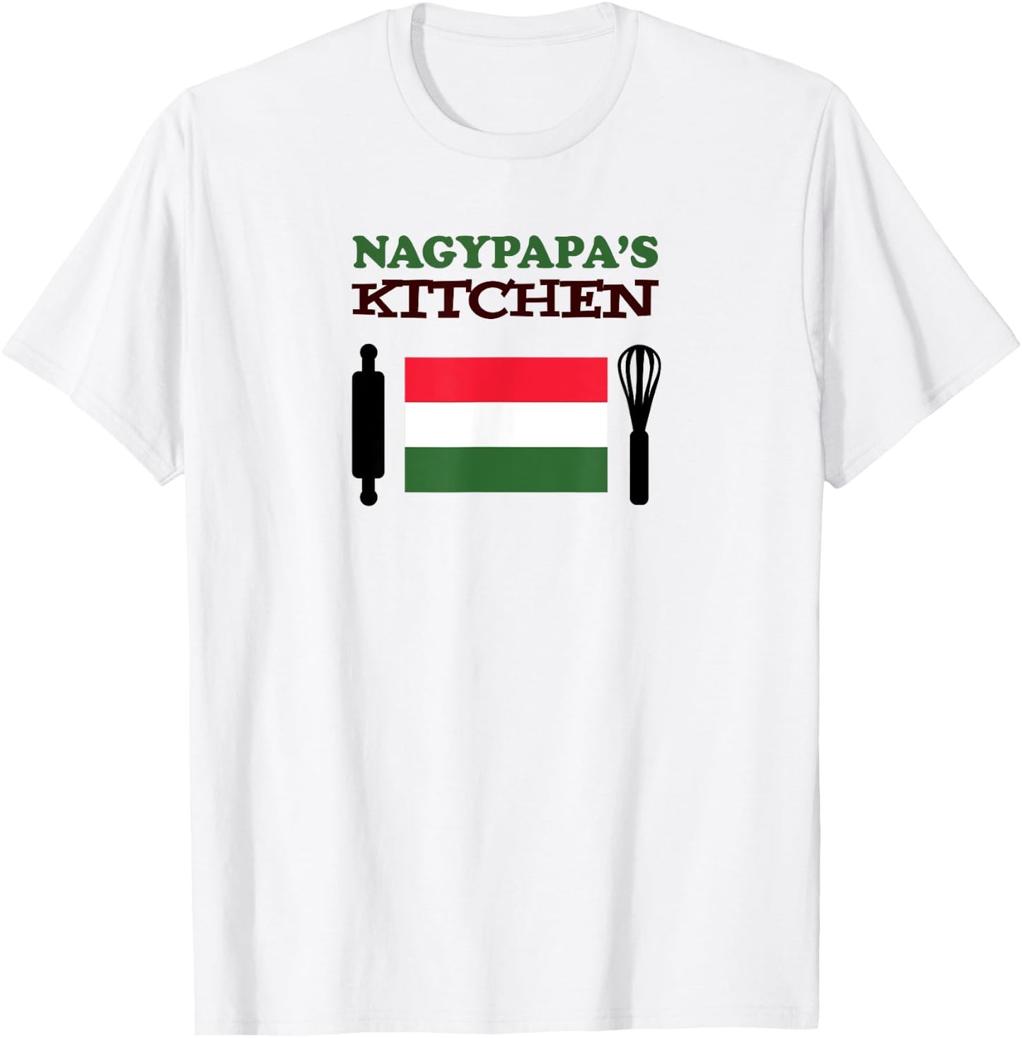 Nagypapa's Kitchen Hungarian Grandpa T-Shirt - T-Shirt | White