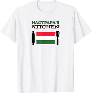 Nagypapa's Kitchen Hungarian Grandpa T-Shirt - T-Shirt | White