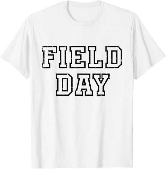 Field Day 2025 For school teachers kids and family yellow T-Shirt - T-Shirt | White