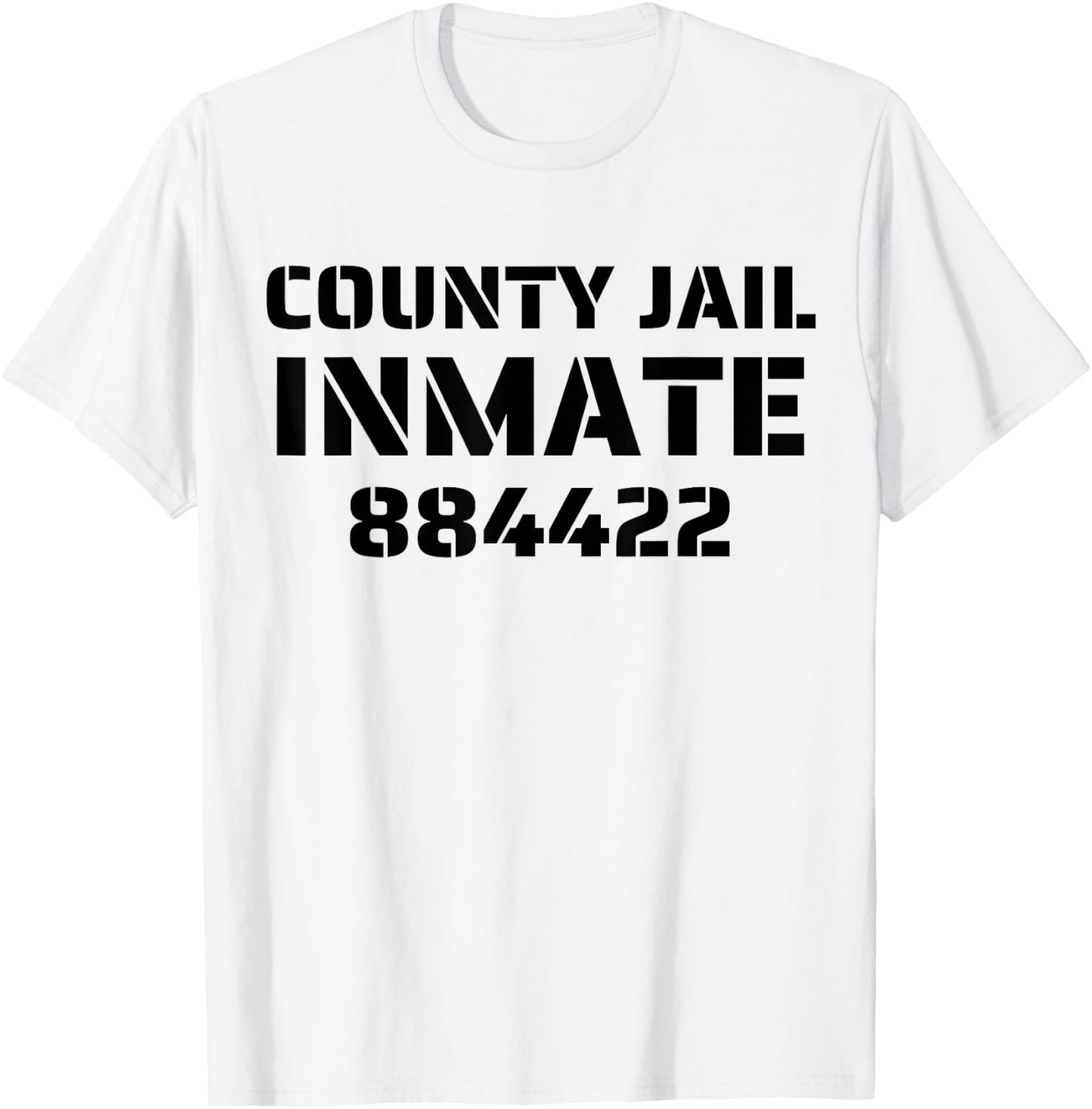 Halloween County Jail Inmate Prisoner Costume Party T-Shirt - T-Shirt | White